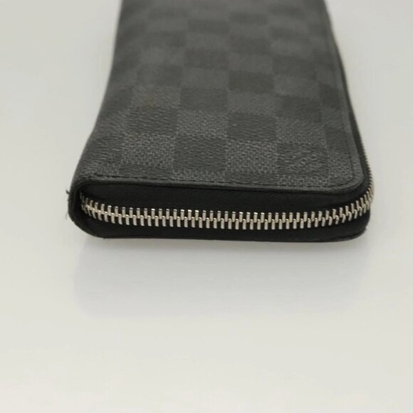LOUIS VUITTON Damier Graphite Zippy Wallet Vertical N63095 LV Auth SW1050 - Picture 6 of 16